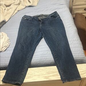 STS Blue Women's Straight Leg Jeans in Dark Blue